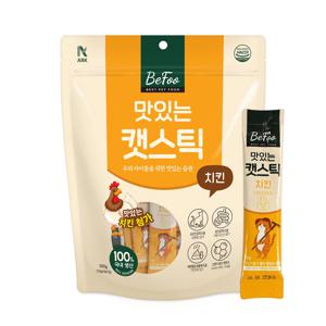 맛있는 캣스틱 치킨맛 10g x30포 짜먹이는 고양이 간식 영양 파우치 스틱