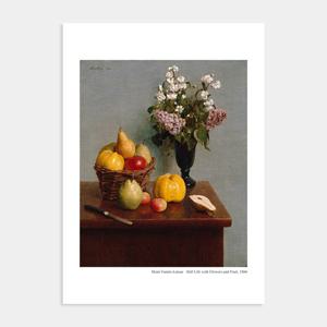 행운을 부르는 회장님 풍수 사과 그림 포스터 액자 / 18 앙리 팡탱 - 사과 2번 /