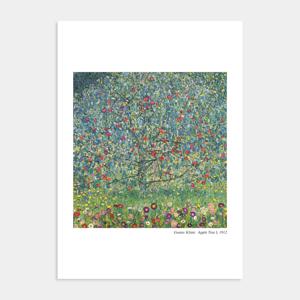 행운을 부르는 회장님 풍수 사과 그림 포스터 액자 / 19 클림트 - Apple Tree