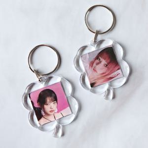 네잎클로버 증사 증명사진 액자 키링 홀더 사진 열쇠고리 아크릴 포토 포카 LUCKY 최애