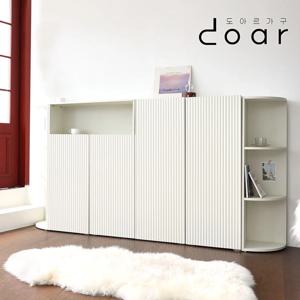 높이 1100 거실 베란다 폭좁은 수납장 낮은 틈새 슬림 3단 높은 템바보드 800 도어형