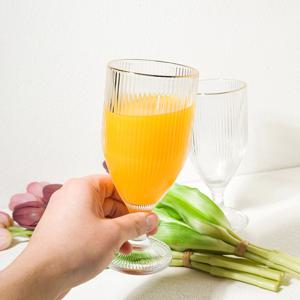 고블렛잔 골드라인 슬림 고블렛 플리츠 샴페인잔 고급 와인잔