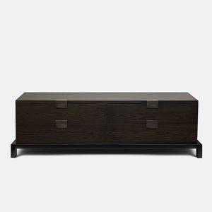 오크 원목 거실장 1700