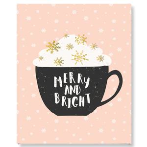 캔버스액자 MERRY AND BRIGHT