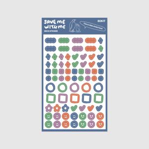 데코 스티커 SAVE ME 다꾸 폰꾸 다이어리 노트북 꾸미기