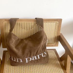 fun party 골덴 에코백 크로스백
