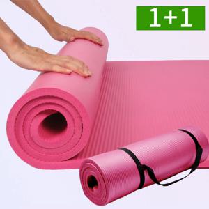 1+1 두꺼운 요가매트 15mm 스트랩포함 NBR 논슬립 스트레칭 운동매트