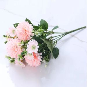 진짜같은 퐁퐁 국화꽃 조화꽃 꽃다발 조화장식 식물인테리어