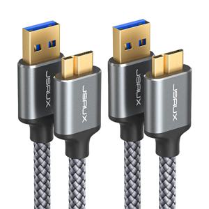 외장하드 케이블 USB A to 마이크로B USB3.1 1m 2m 세트 JSAUX