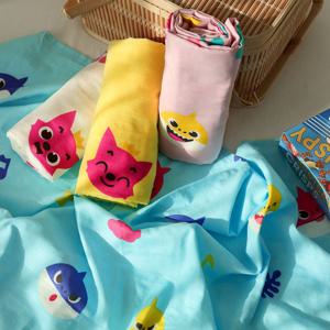 정품 핑크퐁 아기상어 프리미엄 여름 거즈 순면 담요 블랭킷 4colors
