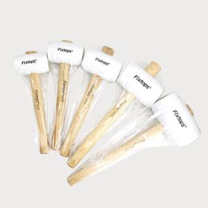 타일 마루 목공 무진동 탑락기능 참 고무 망치 화이트