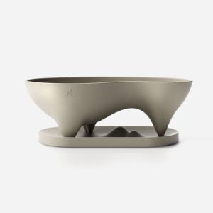 끝판왕 오브제 슬릿 베이지 분재 다육이 플라스틱 인테리어 플랜테리어 화분 슬릿분