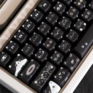 Soulcat 고함량 PBT 염료승화 영문 키캡 142키 (검은 고양이 네로)