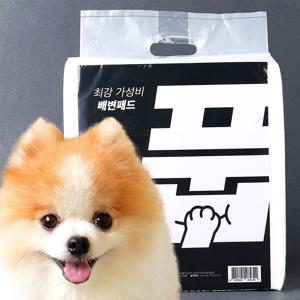 풉 배변패드 소형 40cm x 50cm 100매 4개입 강아지패드