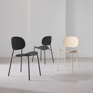 쿠폰가 39,900원 / 녹스 인테리어 블랙 철제 카페 식탁 의자