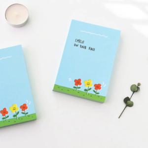 싱플라워 떡메모지 100매 감성 일러스트 디자인 다꾸 미니노트 메모패드
