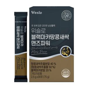 위슬로 블랙마카땅콩새싹 맨즈파워 2.5g x 30포