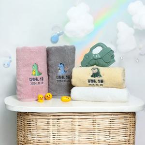 첫돌 답례품 베이비 용띠 타월 180g/20장(투명 1매 박스완포장) 고중량 호텔세면