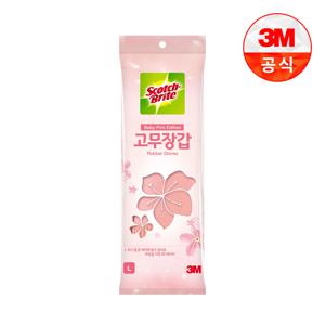 스카치브라이트 고무장갑 베이비핑크(대)