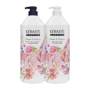 스위트 앤 플라워리 퍼퓸 샴푸 1000ml + 린스 1000ml
