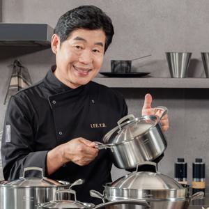 316Ti 통5중 스테인리스 티타니아 이연복 양수 냄비 20cm