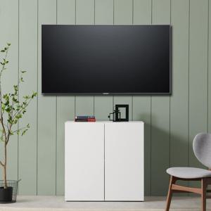 퍼스 높은티비장 화이트 슬림 거실장 800x320x600