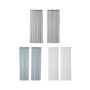 HILJA 힐리아 커튼한쌍 145x250cm 반투명커튼 창문커튼 거실커튼 쉬폰커튼