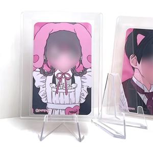 포카 거치대 아크릴 스탠드 투명 액자 프레임 탑로더 인형 사진 받침
