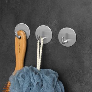 무타공 접착식 옷걸이 후크 가방 모자 걸이 벽 고리 못없이 벽부착 매직 행거 욕실 화장실