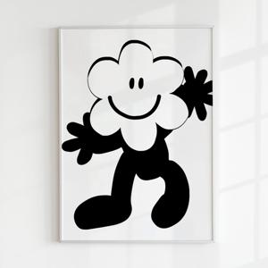 드로잉 동물 일러스트 포스터 모노톤 감성 그림 인테리어 캔버스 액자_스마일플라워
