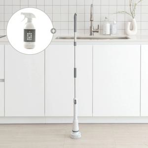 무선 3단 전동 욕실 청소기 전동솔+다목적클리너 2P