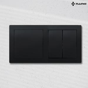 유로 유럽형 전등 전기 스위치 중3구 블랙