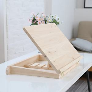 편백나무 원목 각도조절 보조책상500