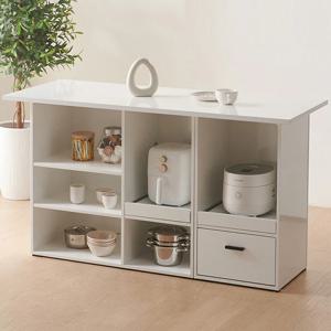 홈즈 유니 1500 홈바 식탁 테이블 인조대리석 오픈형