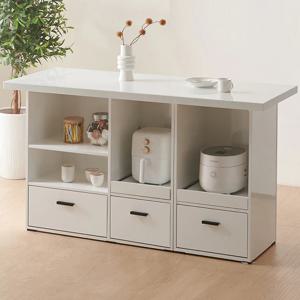 홈즈 유니 1500 홈바 식탁 테이블 인조대리석 서랍형