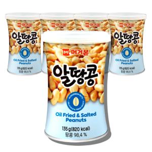 머거본 알땅콩 135g*5개 견과류 땅콩 간식