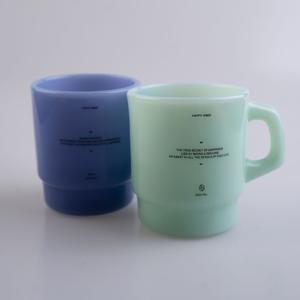 [리퍼] 해피 러브 레터링 밀크글라스 머그컵 250ml