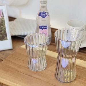 홈카페 내열 유리컵 예쁜 카페컵 쥬스잔 320ml