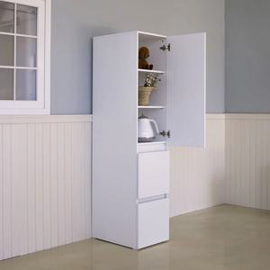 2단 서랍 도어형 키큰장 폭450 속깊은 대형서랍 주방수납장 냉장고장