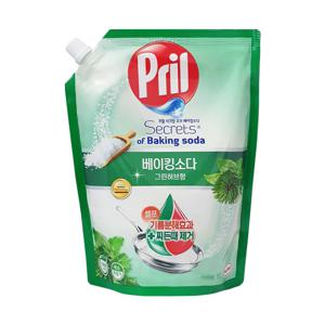 프릴 주방세제 베이킹소다 그린허브 리필 1000ml