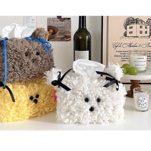 휴지케이스 집들이선물 티슈케이스 커버 캠핑 휴지 귀여운 강아지 휴지곽 휴지홀