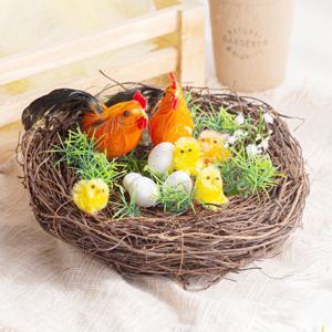 둥지 닭 모형 (대 20cm)