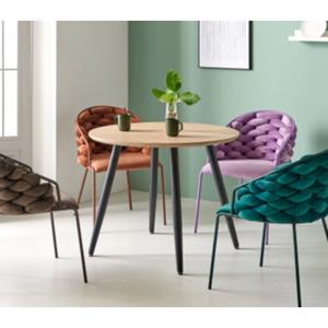 무인카페 튼튼MDF상판 높은 원형 큰 테이블 (900 2색)