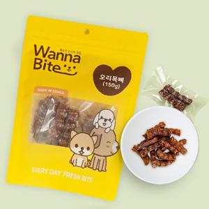 강아지 수제간식 치석제거 오리목뼈 300g