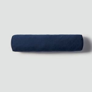 고밀도 순면 원통 편백베개_42x10cm_네이비