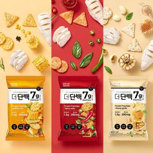 더단백 팝칩 3종(군옥수수맛/매콤살사맛/허니갈릭맛) 44g*12입