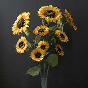 해바라기 조화 자이언트가지 110cm 인테리어 꽃 장식