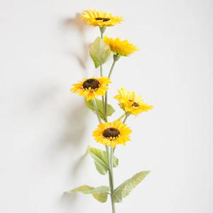 3+1 / 해바라기 조화 자이언트가지 중 115cm 인테리어 꽃 장식 소품 금전화 풍수