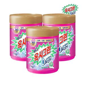 옥시크린 오투액션 분말 표백제 1kg x3개