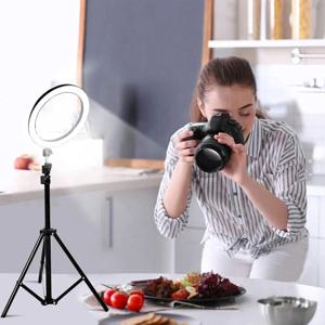 1인방송촬영세트 촬영도구 LED링라이트 16cm+삼각대160cm  LTO-160